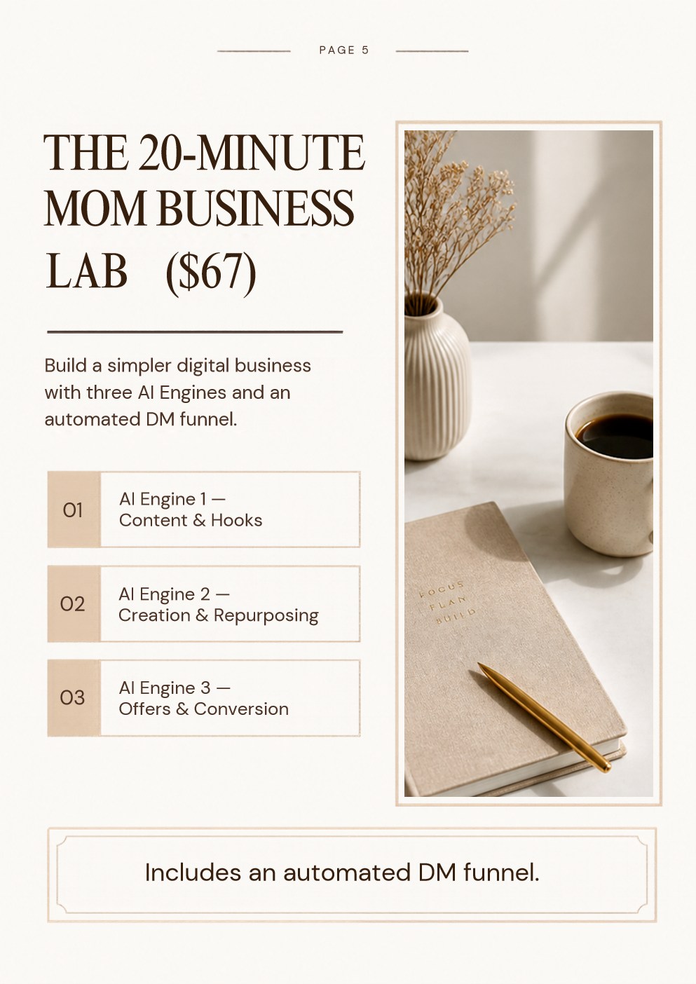 Page 5 - The 20-Minute Mom Business Lab ($67)